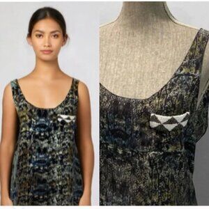 Vena Cava Abstract Silk Design Tank Top size 6